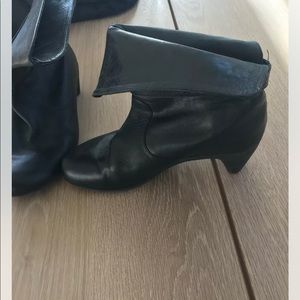 Camper ankle boots black leather size 8